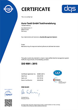 Certificate ISO 9001:2015